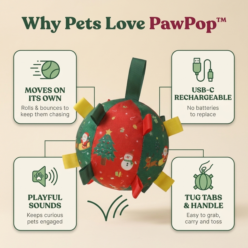 PawPop interactive pet ball